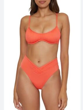 BECCA Color Code Underwire Bikini Set D Cup, M bottoms